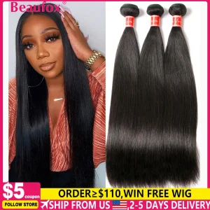 Beaufox Peruvian Straight Hair Bundles