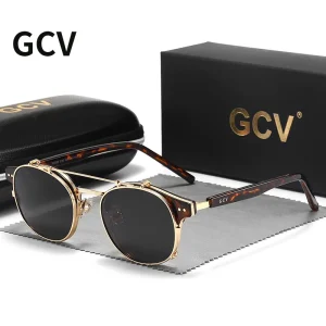 Double Layer Retro Polarized Sunglasses