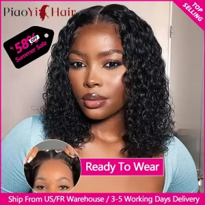 Glueless Water Wave Bob Wig