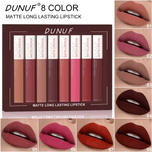 8-Piece Matte Waterproof Lip Set